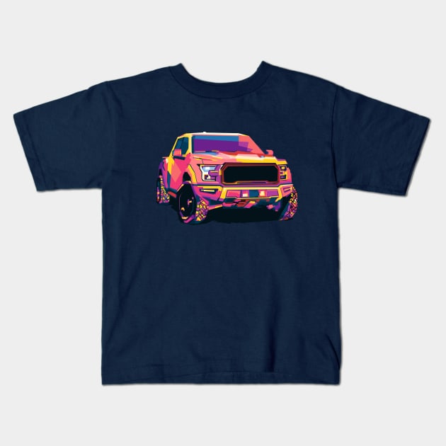 Ford F-150 Raptor Kids T-Shirt by Shuriken